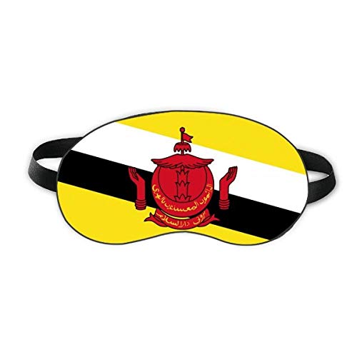 Brunei Ulusal Bayrak Asya Ülke Uyku Göz Kalkanı Yumuşak Gece Körü körüne Gölge Kapak