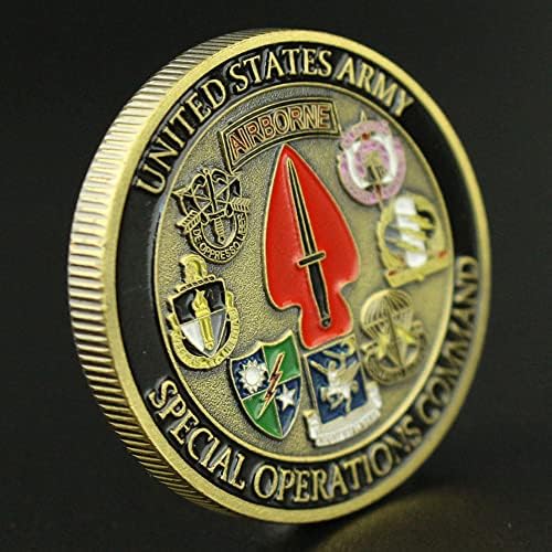 Amerika Birleşik Devletleri Ordusu Özel Harekat Komutanlığı hatıra parası Bronz Kaplama Mücadelesi Coin Askeri Fanlar