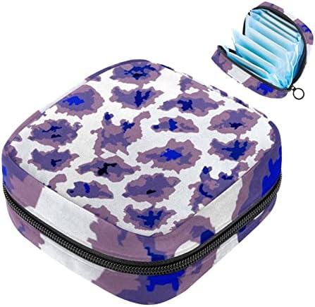 Adet Ped Çanta Fermuar temizlik peçeteleri Çanta Tamponlar Toplamak Çanta Kadın Kızlar için (Renkli Batik)