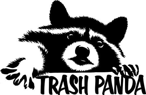 Rakun Çöp Panda Çıkartması Pencere tampon çıkartması Araba Komik Sevimli Yaban Hayatı Hayvanlar Araba Çıkartmaları