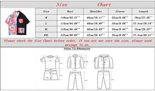 XXBR 2023 Yeni Erkek 3D Dijital Baskı Cep Toka Yaka Kısa Kollu gömlek Erkek Uzun Kollu Gömlek Toplu