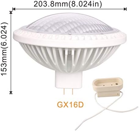 Kapalı Kısılabilir Par64 LED Ampul 500W Değiştirme 24 ° Dar Işın 4000K Nötr Beyaz 120V GX16D Taban, 1'li Paket