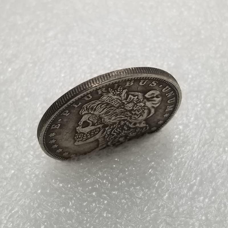 QİNGFENG Hobo Nikel Çift Taraflı 1885 Kafatası Morgan Gümüş Kaplama Sikke Çoğaltma hatıra parası Döviz Gümüş Dolar