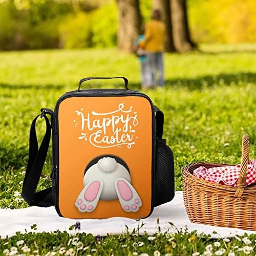 Öğle yemeği Çantası Mutlu Paskalya Ve Tavşan Su Geçirmez öğle yemeği çantası Yemek kabı Çantası