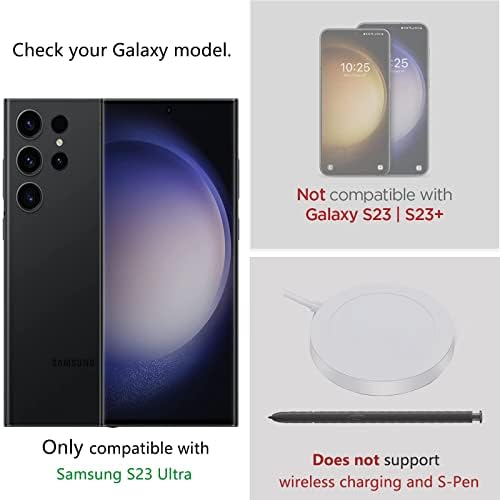 Samsung Galaxy S23 Ultra Kılıf Cüzdan için MInCYB, RFID Engelleme Kartları Tutucu Yuvaları Bileklik Askısı Çanta ile