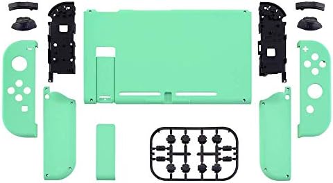 Nintendo Switch Konsolu için eXtremeRate Nane Yeşili Ön Arka Plaka, Tam Set Düğmeli NS Joycon El Kumandası Muhafazası,