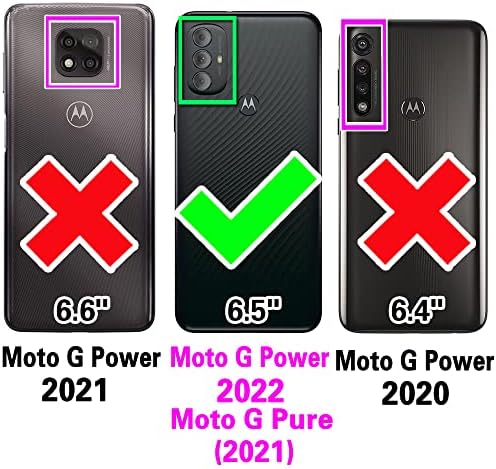 Motorola Moto G ile uyumlu Güç 2022 5G / MotoG Saf 2021 Cüzdan Kılıf ve Premium Vintage Deri Flip Kredi kartı Tutucu