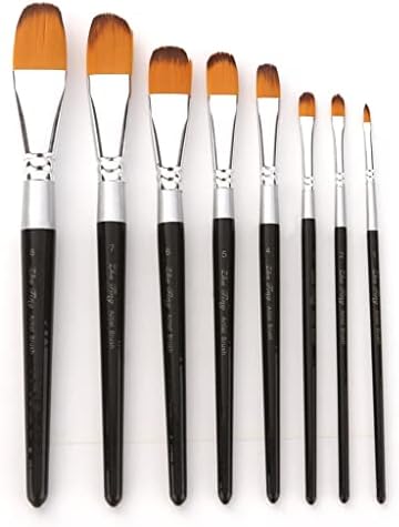 CCBUY 8 Pcs Profesyonel Boya Fırçaları Farklı Şekil Naylon Saç Sanatçı Boyama Fırça ıçin Akrilik Yağ Suluboya Sanat