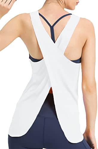 GRAJTCIN Bayan Aç Geri Egzersiz Üstleri Atletik Gevşek Fit Yoga spor kolsuz tişört Backless Kas Gömlek
