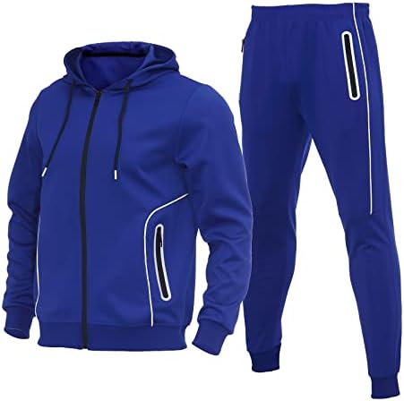 Eylhot erkek Eşofman Rahat Uzun Kollu Atletik Kıyafet Eşofman 2 Parça Set koşu kıyafetleri Erkekler için