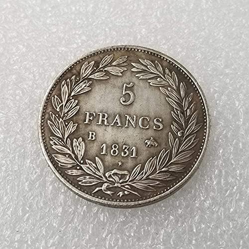 Antika El Sanatları 1831B Fransa Ses Gümüş hatıra parası 307