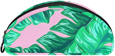 TBOUOBT Makyaj Çantası Seyahat kozmetik Çantası Kılıfı Çanta Çanta Fermuarlı, Tropikal Muz Yaprakları