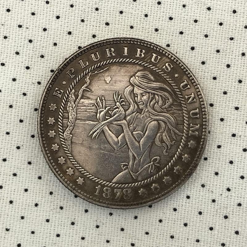38MM Antik Gümüş Dolar Sikke Amerikan Morgan Serseri Sikke 1878CC Zanaat 127