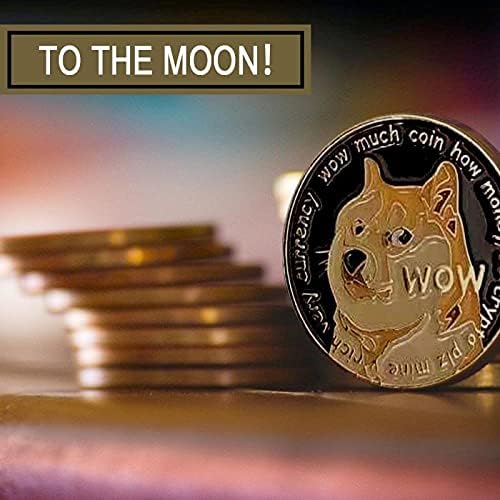 Yaratıcı Dogecoin Hediyelik Eşya Altın Kaplama Paraları Koleksiyon Mükemmel Fiziksel Hediyeler Altın Doge Paraları